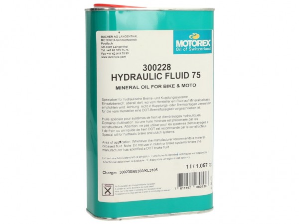 Motorex Hydrauliköl, 75W, Hydraulic Fluid, 1 l, VE 12