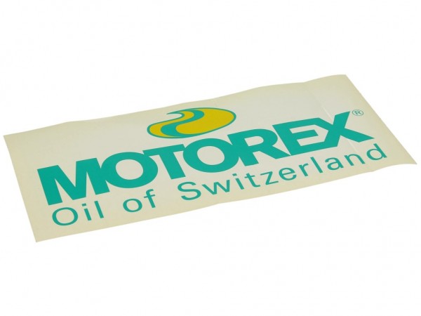 Motorex Aufkleber, transparent, grün, 360x165 mm