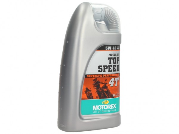 Motorex Motoröl 4 Takt, 5W/40, Top Speed Synthetic Performance SAE, teilsynthetisch, 1 l