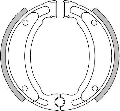 Polini Bremsbackensatz, Ø110x25